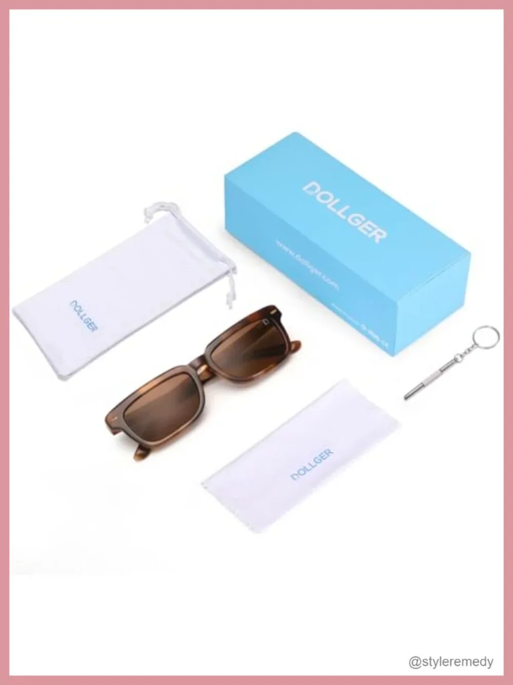 Polarized Rectangle Sunglasses for Women Men Square Small Acetate Frame Fashion